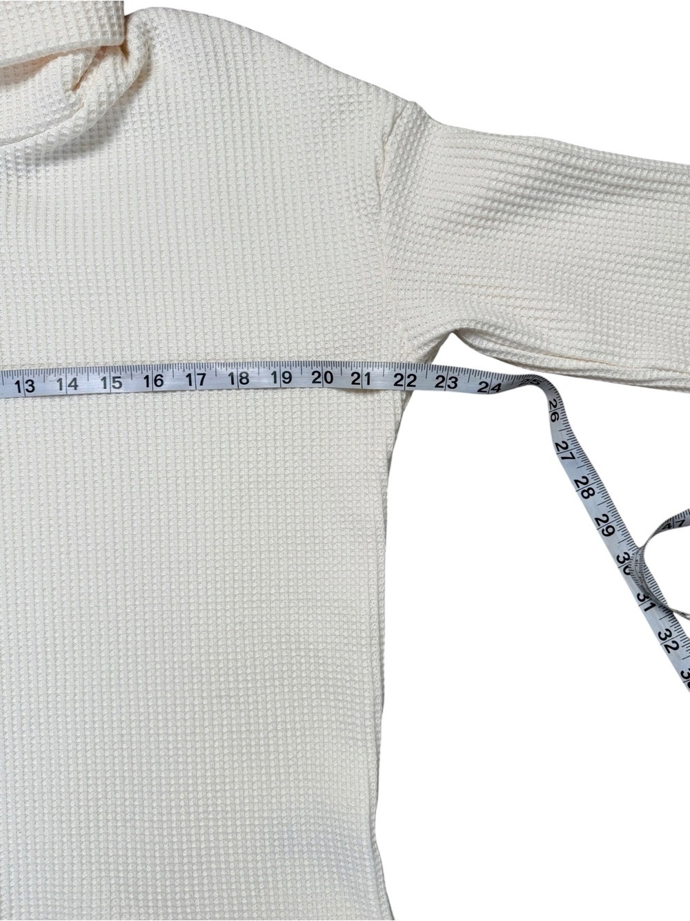 Columbia Omni-Heat Ivory Waffle Knit Turtleneck Thermal Top M - Picture 8 of 13